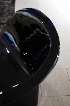 Poltroncina MOROSO Little Albert laccato nero lucido