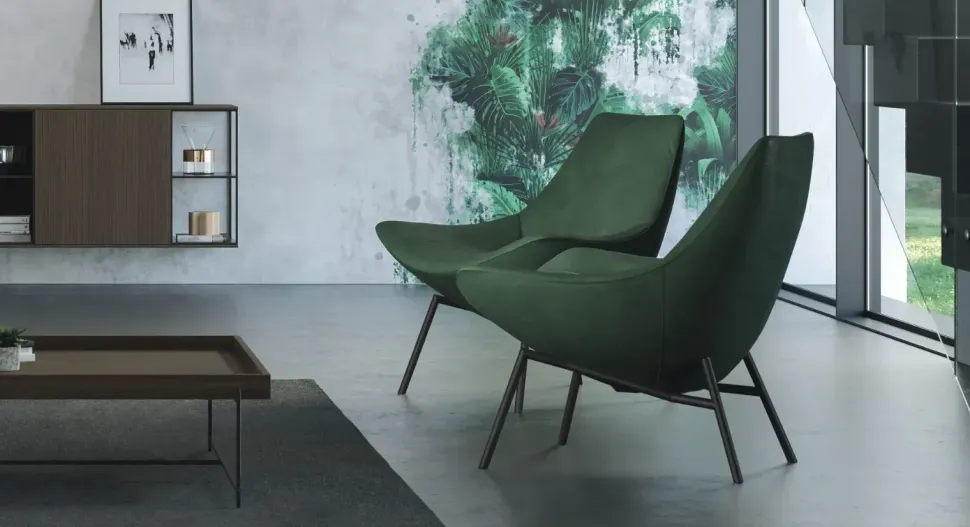 Poltroncina Thelma Con seduta fissa a marchio Doimo salotti in Offerta Outlet