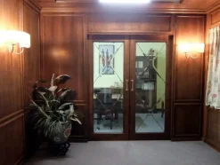 Porta a vetro unico  scorrevole Hilton bucalossi in vetro  Artigianale in Offerta