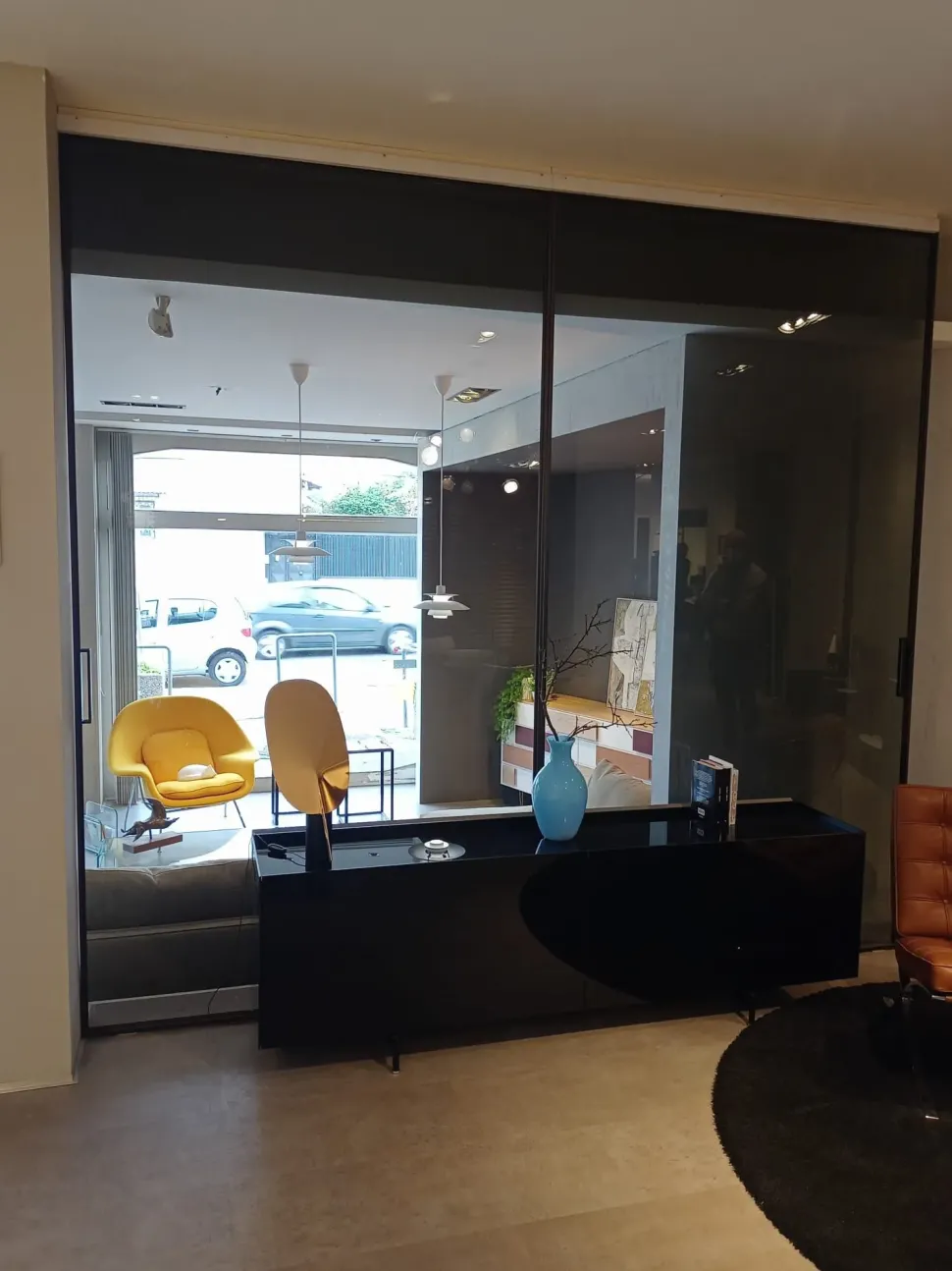 Porta liscia scorrevole Velaria in vetro Rimadesio in Offerta