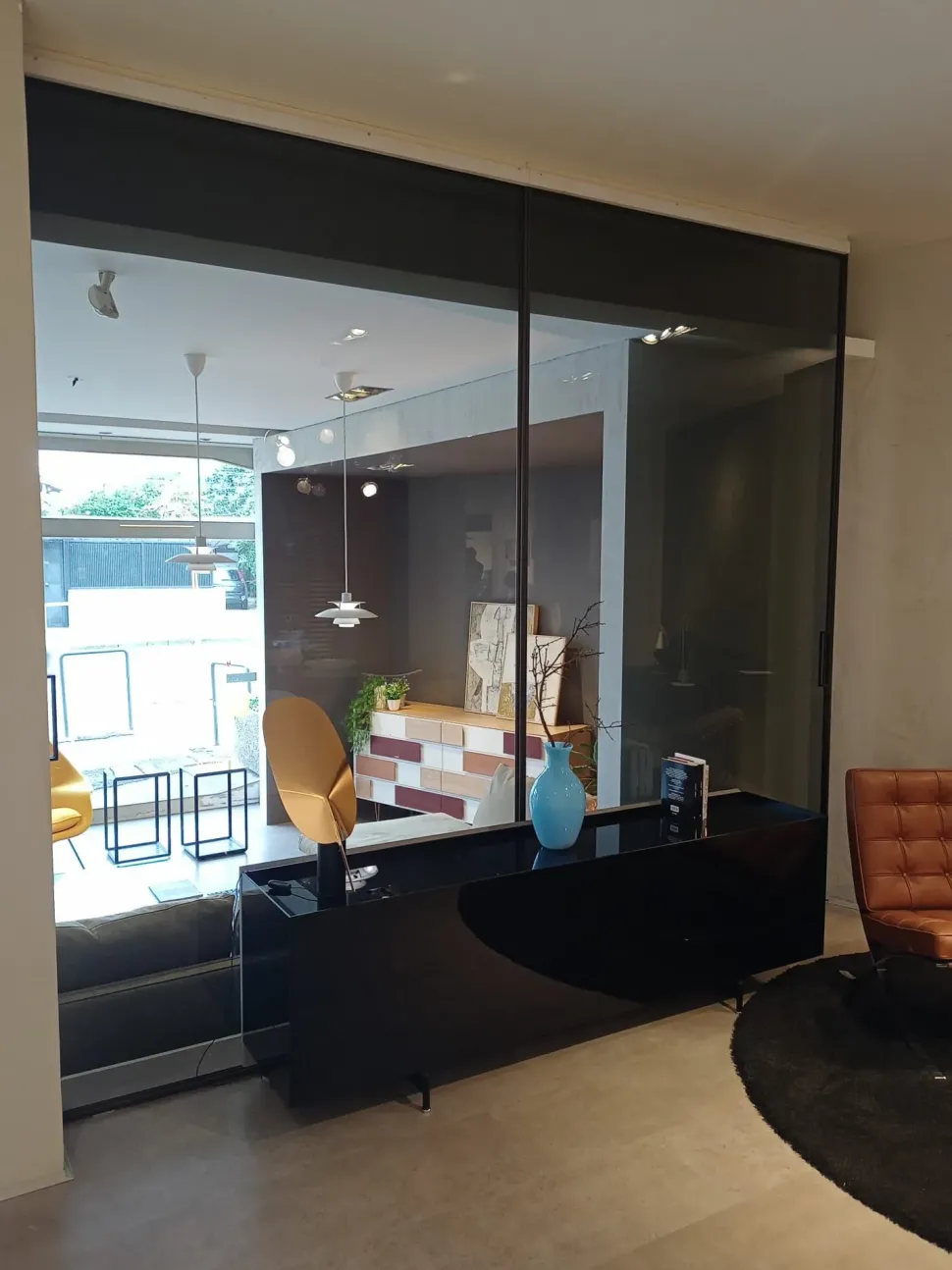 Porta liscia scorrevole Velaria in vetro Rimadesio in Offerta