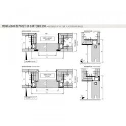 Porta moderna Artigianale Marca scrigno - porta battente filo muro scrigno filo 44 - filo parete da verniciare in opera SCONTATA