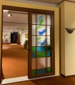 Porta moderna Longhi Vetro cattedrale in Offerta Outlet