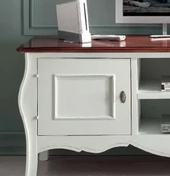 Porta tv stile Classico Artigianale Porta-tv mod.annabelle laccato scontato del 40% a prezzo scontato