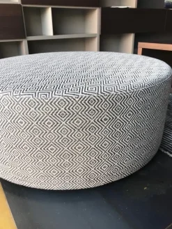 Pouf in tessuto Circle a marchio Flexstyle a prezzo scontato