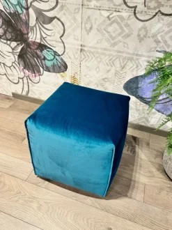 Pouf in tessuto Dove vuoi a marchio Longoni poltrone e divani a prezzo scontato