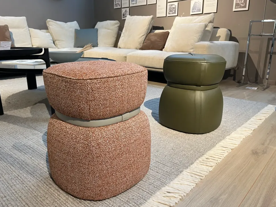Pouf modello Leplì design Poltrona frau a PREZZI OUTLET