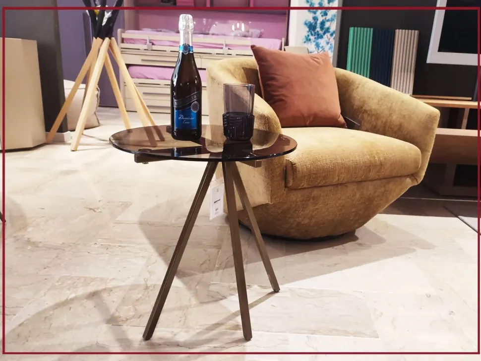 Prezzi ribassati per il tavolino design Ray 07.89 di Bontempi