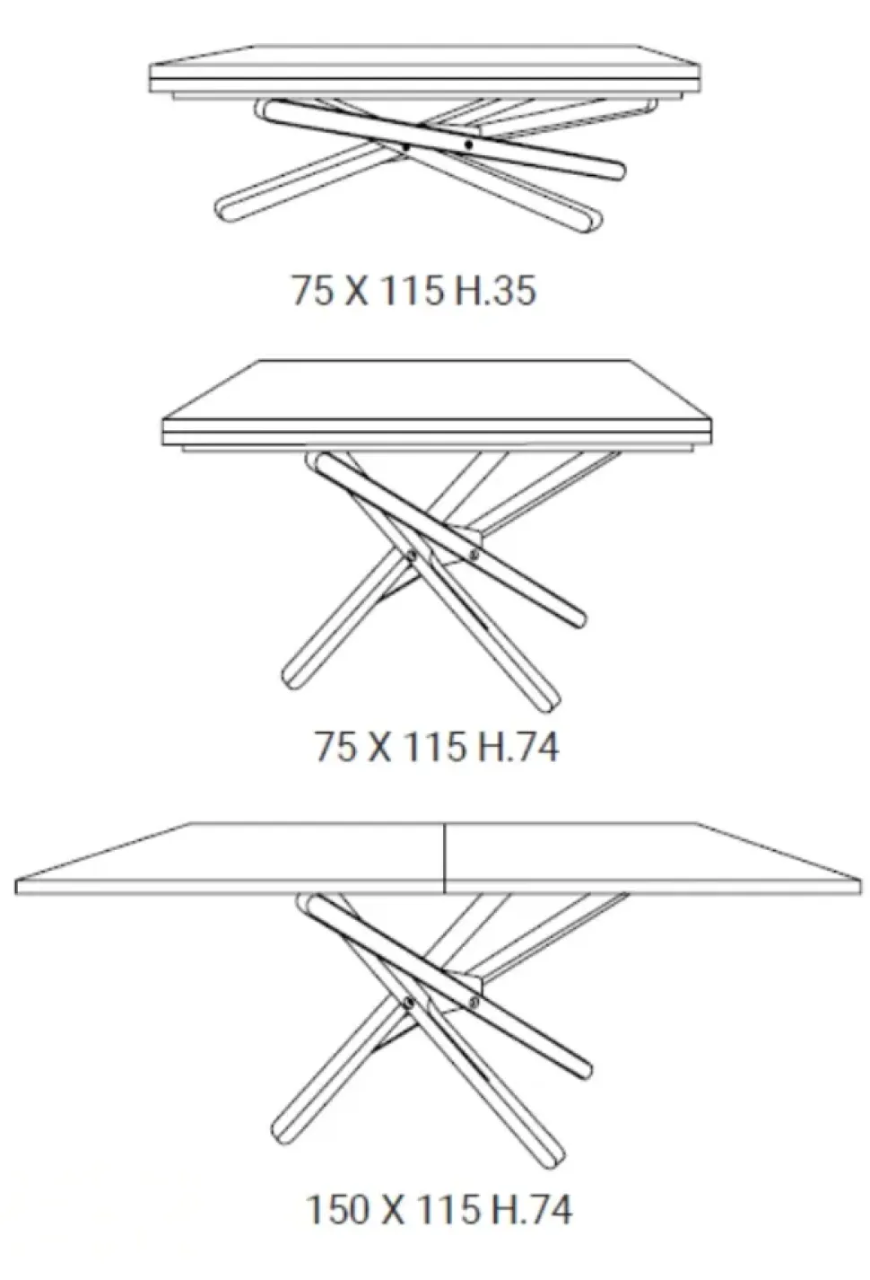 Prezzi ribassati per il tavolino design Shazam di Easyline