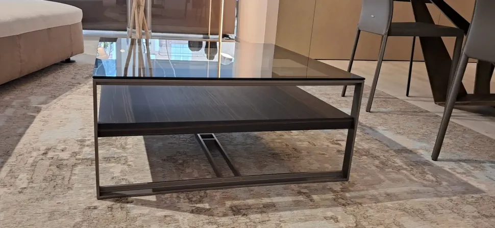 Prezzi ribassati per il tavolino design Rialto di Rimadesio