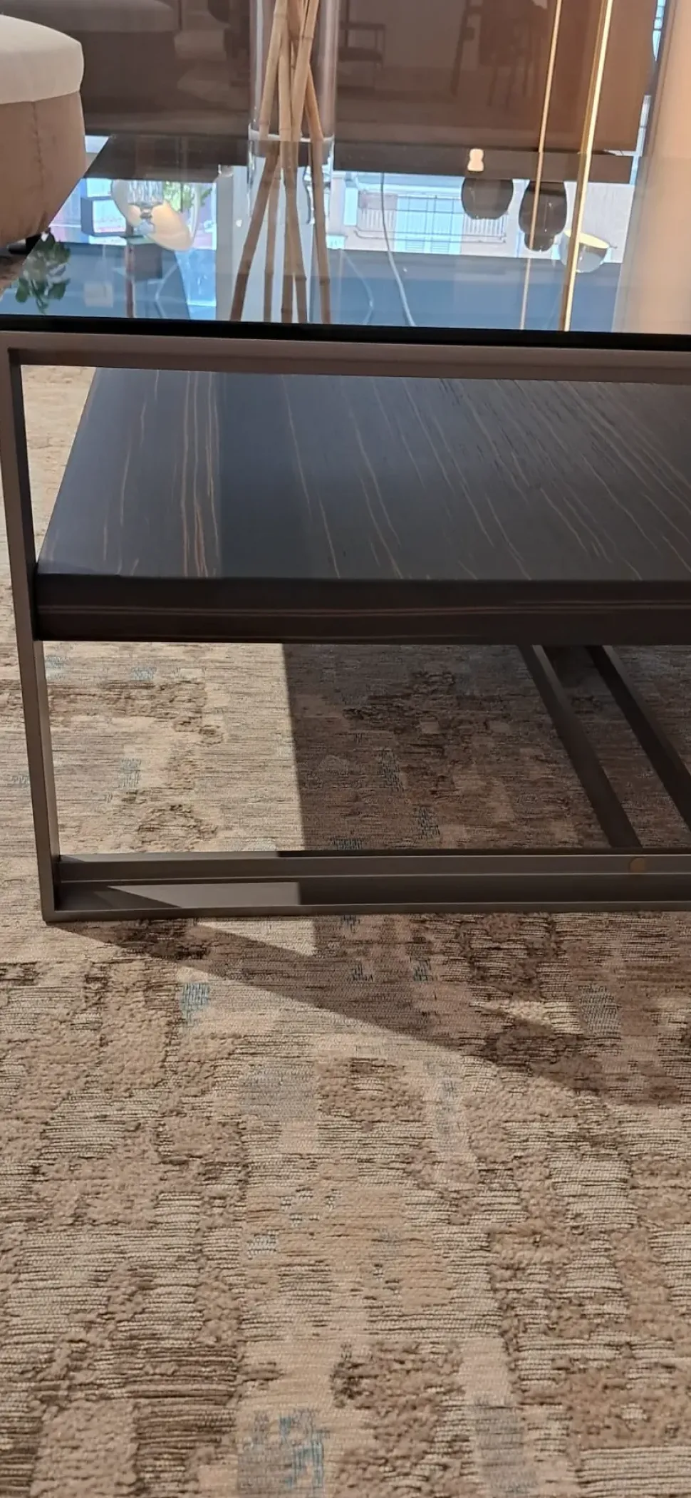 Prezzi ribassati per il tavolino design Rialto di Rimadesio