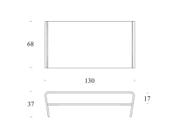 Prezzi ribassati per il tavolino moderno Amaranto di Tonin casa
