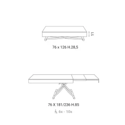 Prezzi ribassati per il tavolino moderno Up di Easyline