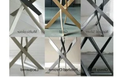 Progettista interni: Tavolo Barone Bontempi in vetro ellittico, offerta outlet.