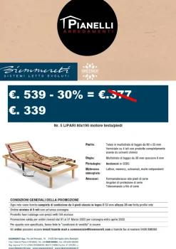 Rete letto Lipari di Artigianale in OFFERTA OUTLET