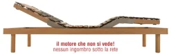 RETE MOTORIZZATA PER MATERASSO SINGOLO 80 x 195/200 cm  MOD. ELBA,