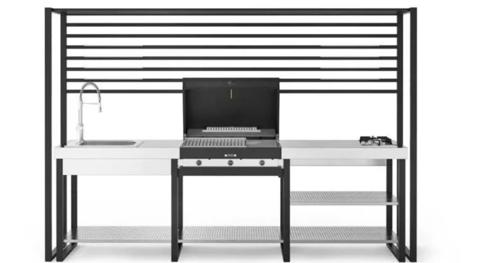 Richiedi il prezzo: cucina antracite moderna Composizione 1061060 di Fogher in offerta