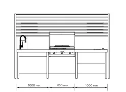 Richiedi il prezzo: cucina antracite moderna Composizione 1061060 di Fogher in offerta