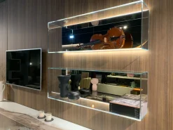 Richiedi ora il prezzo della parete attrezzata Materia 36e8 + glass storage di Lago