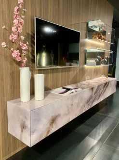 Richiedi ora il prezzo della parete attrezzata Living materia alabastro di Lago