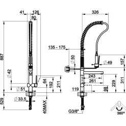 Rubinetteria bagno modello Oxygene ht a marchio Gessi con forte sconto