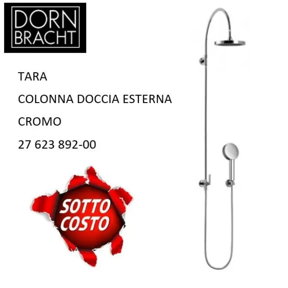 Rubinetto per il bagno di casa Dornbracht colonna doccia tara elemental 27 623 892-00 cromo Artigianale a prezzi convenienti