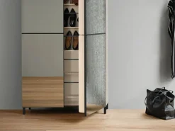 Scarpiera in specchio Linear di Birex con forte sconto