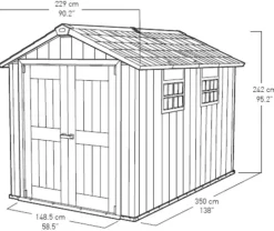 Sconto su Casetta Oakland 7511 Keter per esterno!