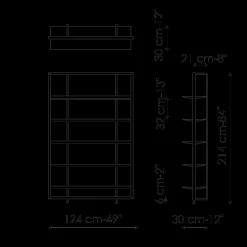 Scopri Alix di Bonaldo: libreria in metallo scontata -30%. Non perdere l'occasione!