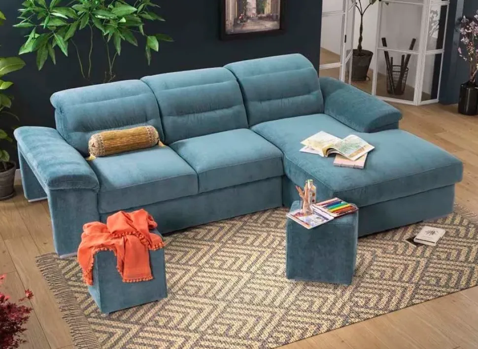 Scopri i divani letto con penisola in Tessuto Gamma a prezzo scontato!