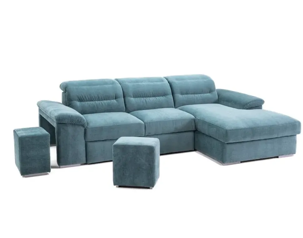 Scopri i divani letto con penisola in Tessuto Gamma a prezzo scontato!