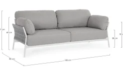 Scopri il Divano Pardis 2p di Bizzotto in offerta sull'eCommerce!