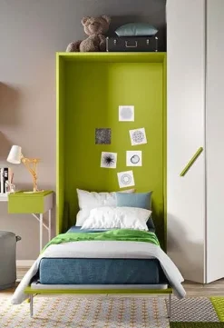 Scopri il Letto moderno a scomparsa Artigianale in finitura primavera con sconto del 48%!