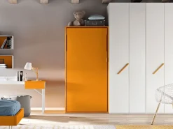 Scopri il letto Verticale Artigianale a scomparsa, finitura arancia con sconto 48%!