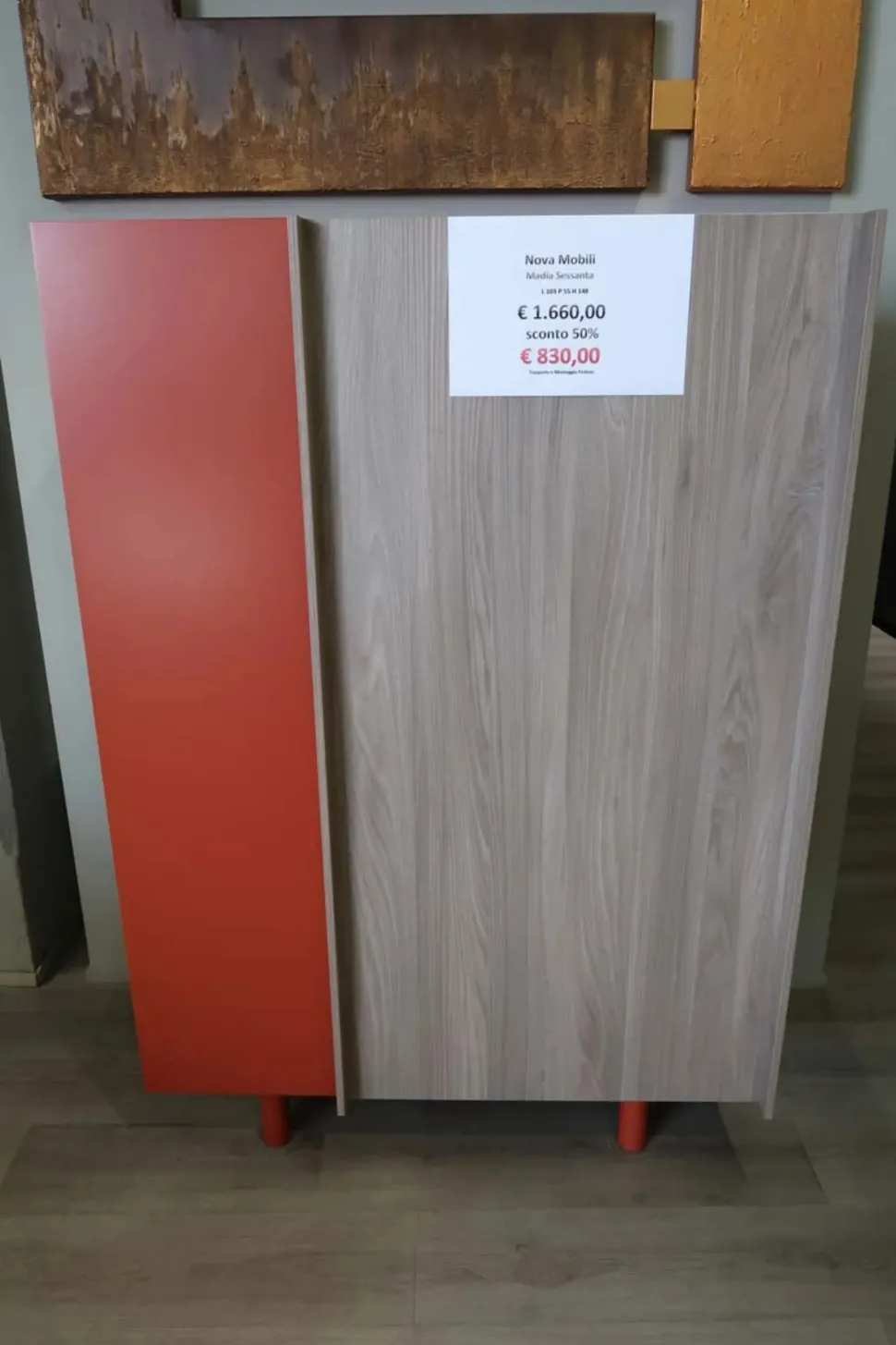 Scopri il mobile soggiorno Novamobili Sessanta con sconto! Prezzo imbattibile!