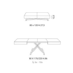 Scopri il Tavolino New Cover di Ozzio a prezzo scontato!