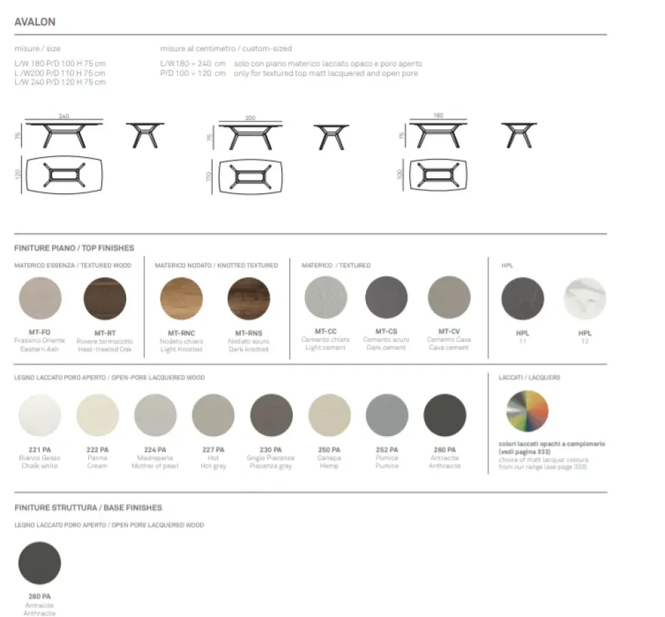 Scopri il Tavolo Rettangolare Avalon Tomasella con uno sconto del 30%!