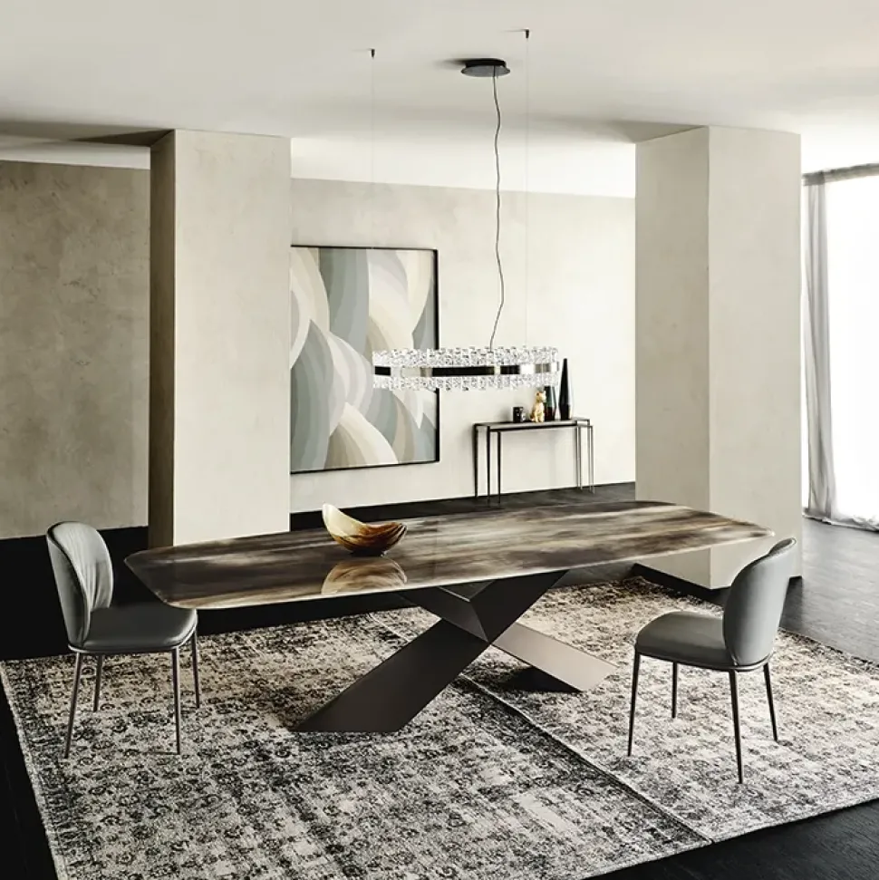 Scopri il Tavolo Tyron Crystalart di Cattelan Italia a prezzo speciale!