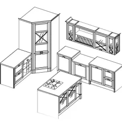 Scopri la cucina ad angolo Febal Shabby con uno sconto!
