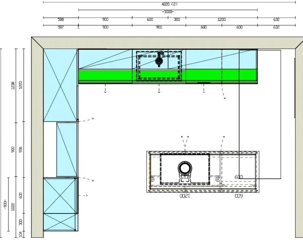 Scopri la cucina moderna ad isola Delinea di Scavolini a prezzo scontato!