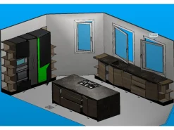 Scopri la cucina Tropea Plus Imab con uno sconto del 50%! Un design moderno ed elegante per arredare la tua casa.