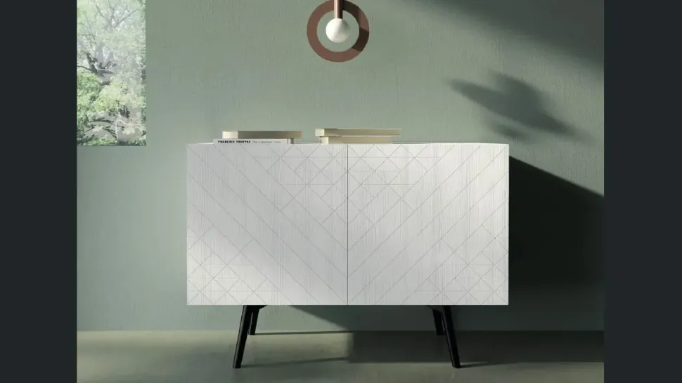 Scopri la Madia Origami di Fratelli Mirandola in laccato opaco a prezzo Outlet!