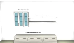 Scopri l'elegante Soggiorno Arcadia as 114 di Febal a prezzi outlet! Stile classico.