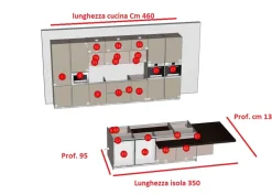 Scopri l'offerta sulla cucina moderna Yota Armony ad isola tortora!