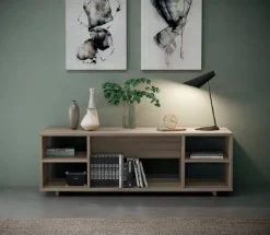 Scrivania direzionale in legno Ufficio completo  a marchio Flycom a prezzi outlet