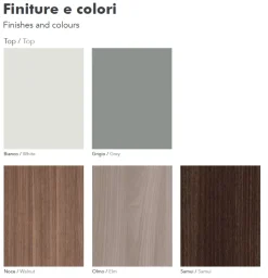 Scrivania direzionale in legno Ufficio completo  a marchio Flycom a prezzi outlet