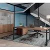 Scrivania direzionale in legno E ufficio completo stratos plus  a marchio Flycom con forte sconto