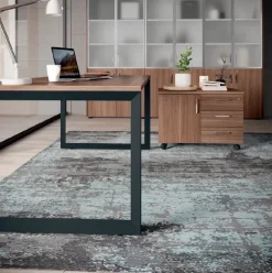 Scrivania direzionale in legno E ufficio completo stratos plus  a marchio Flycom con forte sconto