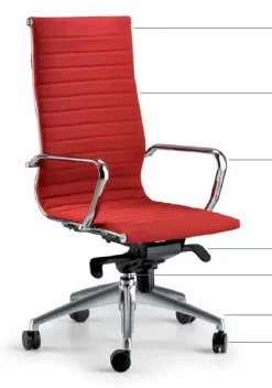 Scrivania direzionale in legno Con allungo plano e sedia Flycom con forte sconto