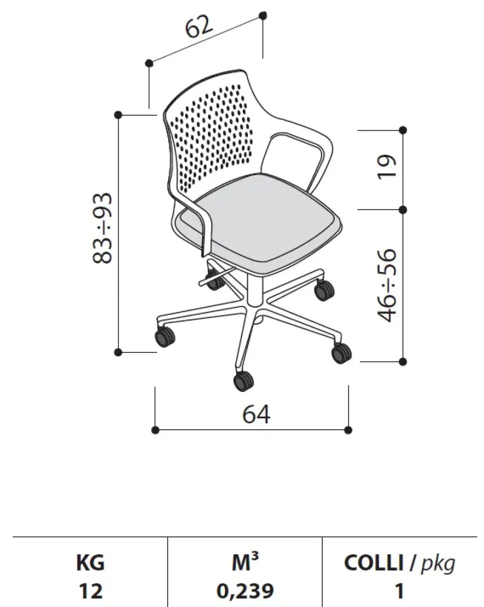 Scrivania direzionale in legno Andrea - postazione home officecon sedia a marchio Las mobili a prezzi convenienti